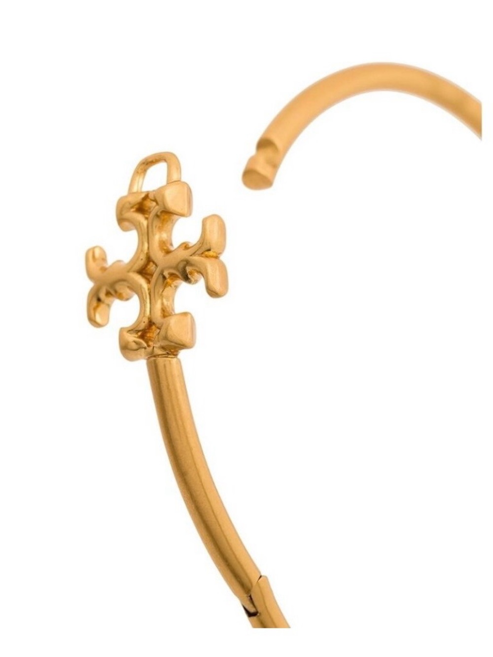 Tory Burch Eleanor Hinged Cuff Bracelet – Tory Gold Double T Logo - Picture 4 of 5